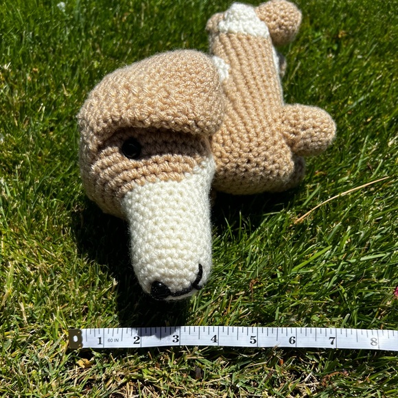 Hand Crocheted Mr. Weenie the Dachshund Stuffed Animal Plushie! - Picture 6 of 14